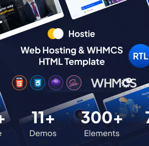 Hostie - Web Hosting & WHMCS HTML Template